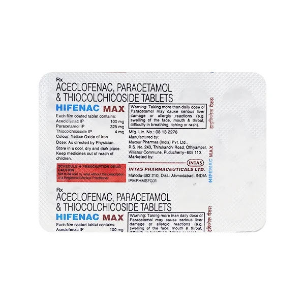 Hifenac Max Tablet - Prescription Required