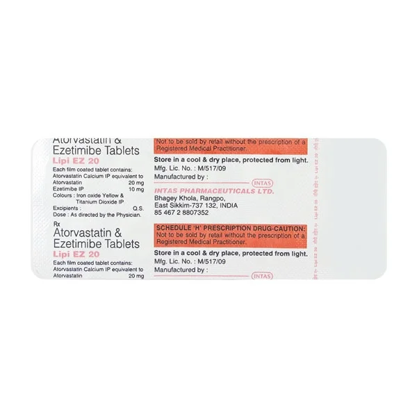 Lipi EZ 20 Tablet - Prescription Required
