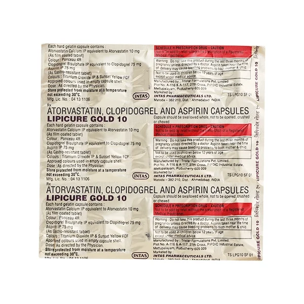 Lipicure Gold 10 Capsule - Prescription Required