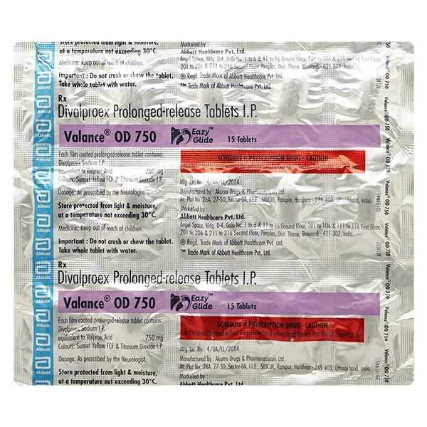 VALANCE OD750MG 1*15