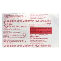 ZOMELIS MET 1000MG 1*10