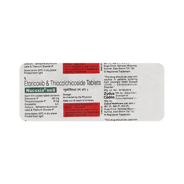 Nucoxia MR 8 Tablet - Prescription Required