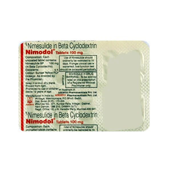 Nimodol 100mg Tablet - Prescription Required
