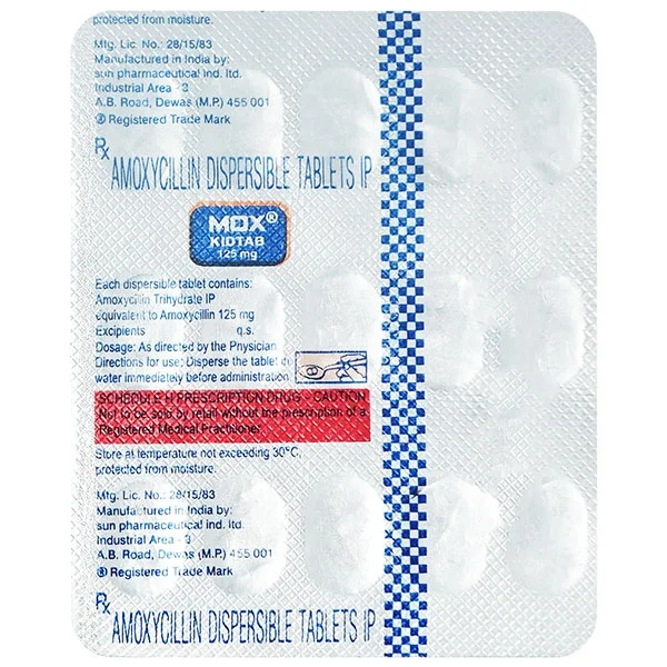 Mox Kid 125mg Tablet - Prescription Required