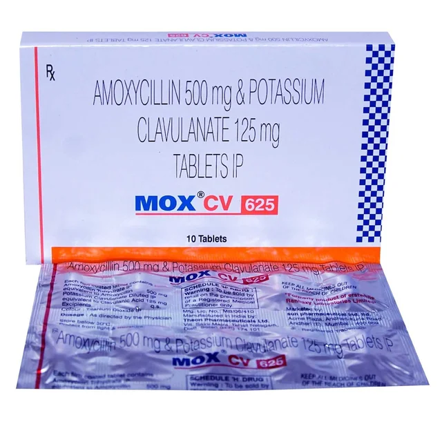 Mox CV 625 Tablet - Prescription Required