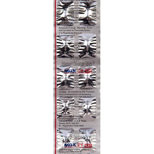 Mox CV 625 Tablet - Prescription Required