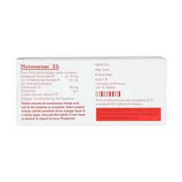 Metosartan 25 Tablet -