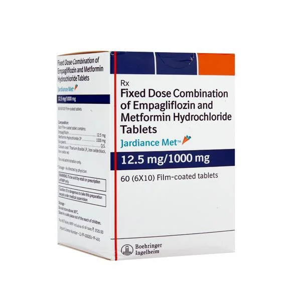 Jardiance Met 12.5mg/1000mg Tablet - Prescription Required