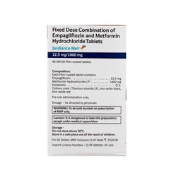 Jardiance Met 12.5mg/1000mg Tablet - Prescription Required