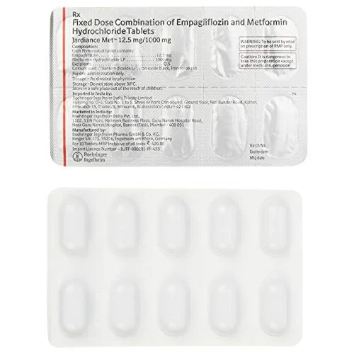 Jardiance Met 12.5mg/1000mg Tablet - Prescription Required