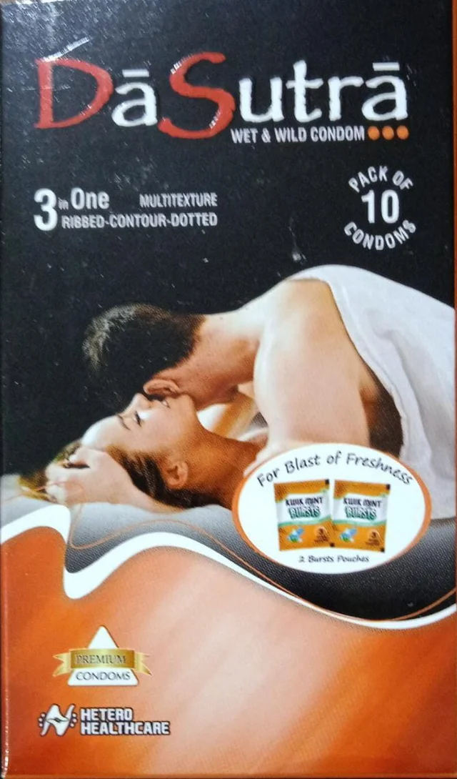 Da Sutra Wet & Wild Condom Pineapple Flavour (Pack Of 5 Box)