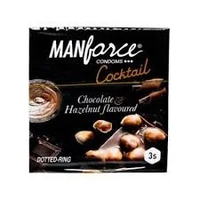 Manforce Xotic Chocolate & Hazelnut Condoms 3pc Pack - Pack of 2