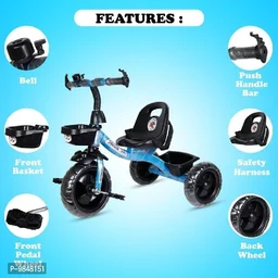 Kids Tricycle for 3 to 5 Years (Blue) - Blue