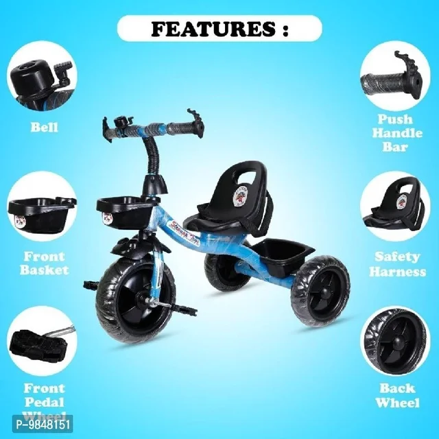 Kids Tricycle for 3 to 5 Years (Blue) - Blue