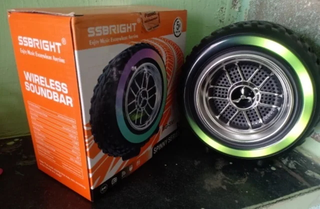 SS Bright Tyre Shape Wireless Speaker SS Bright 8W - Black