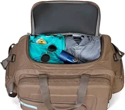 Office Luggage Duffle Strolley Bag with Wheels - Beige