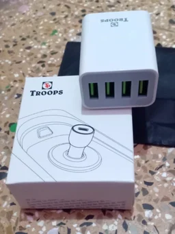 TP Troops 4 Ports USB Charger 22W with Type A (V8) Datacable