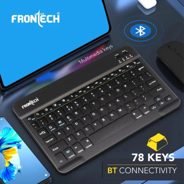 Frontech Wireless Bluetooth Mini Keyboard - Black