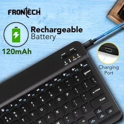 Frontech Wireless Bluetooth Mini Keyboard - Black