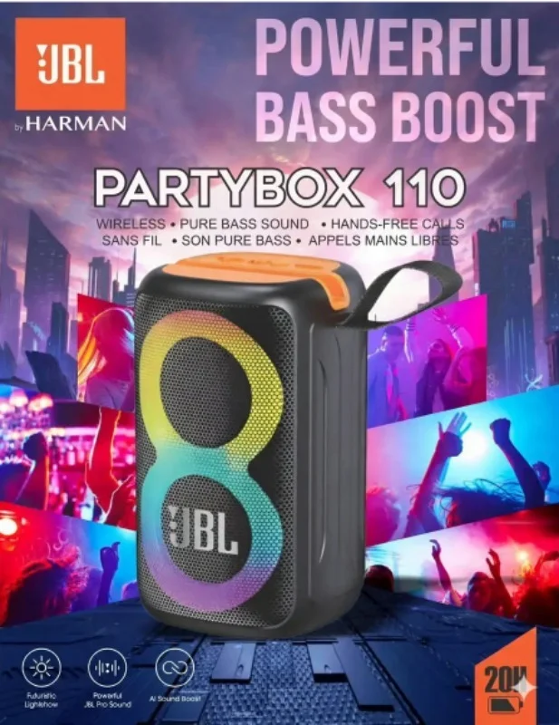 Go Partybox 110 Bluetooth Speaker - Black