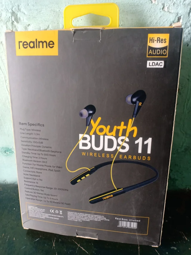 Youth Buds 11 Bluetooth Earphone - Black