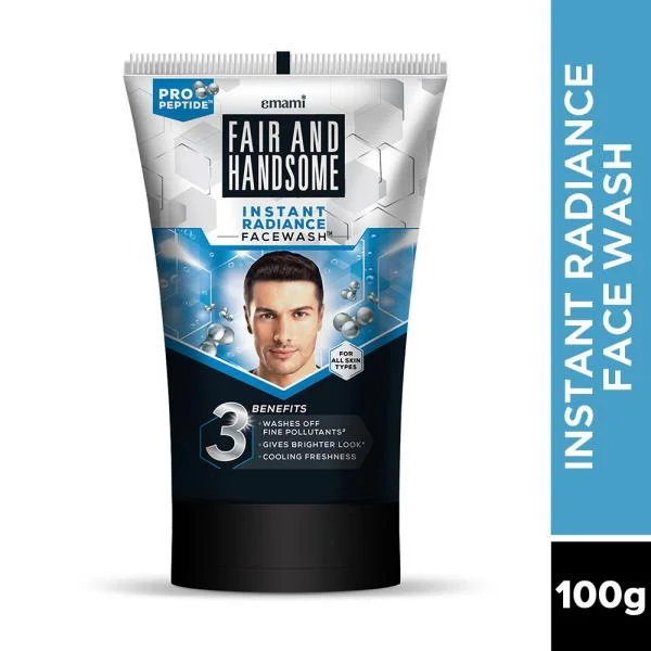 Fair & Handsome Instant Radiance Face Wash - 100 Gm