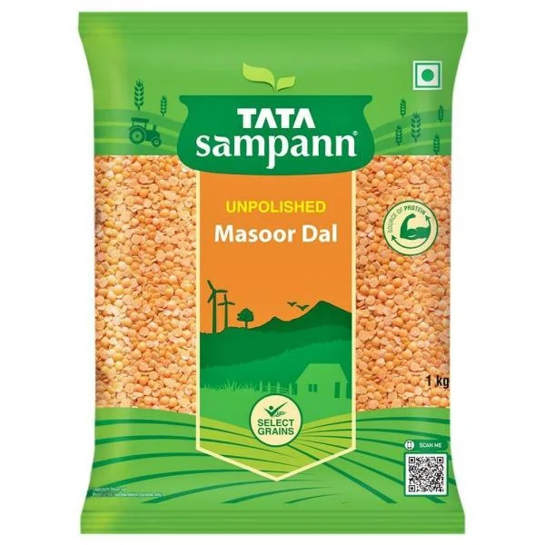 Tata Sampann Unpolished Masoor Dal - 1 Kg
