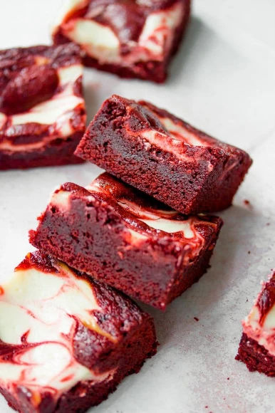 Red Velvet Cream Cheese Swirl Brownie
