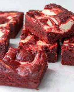 Red Velvet Cream Cheese Swirl Brownie - 250-300 Gms