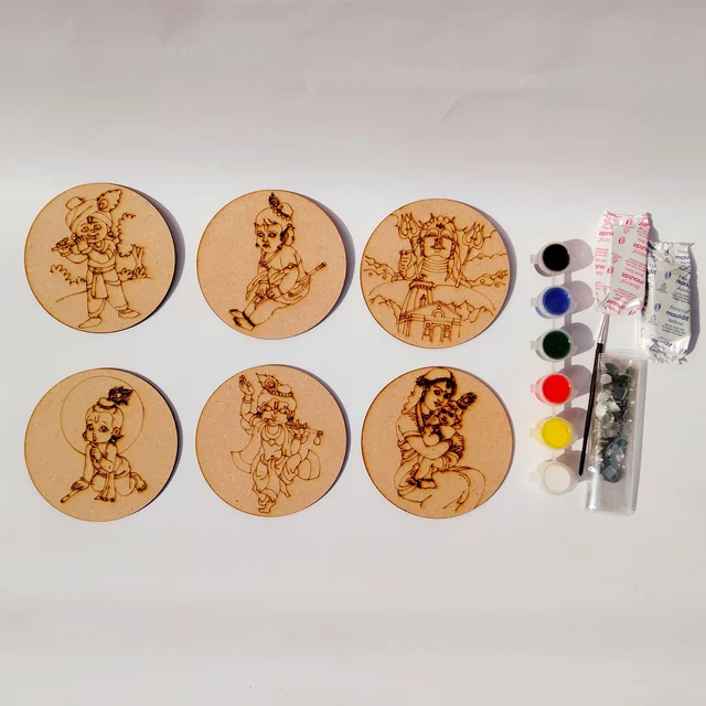 Gods Combo - DIY Kit with tempera colours - 4", 4mm